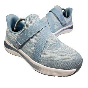 Orthofeet Shoes Womens sz9 X-Wide Naya Blue SlipOn Sneakers Hands Free Orthotic